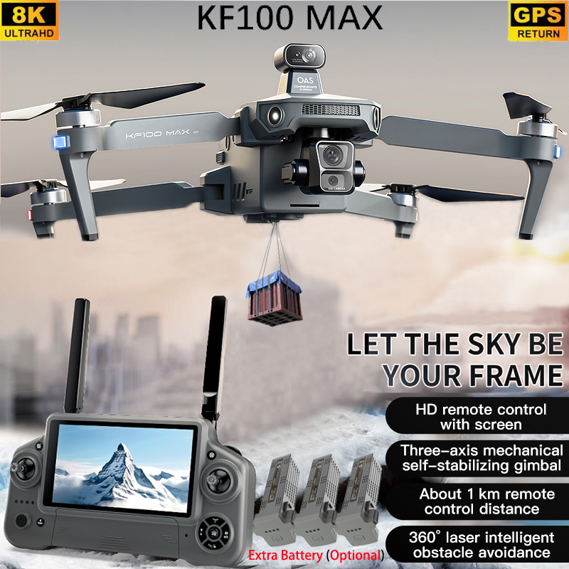 Drone Gimbal - KF100 MAX GPS Drone 4K กล้อง