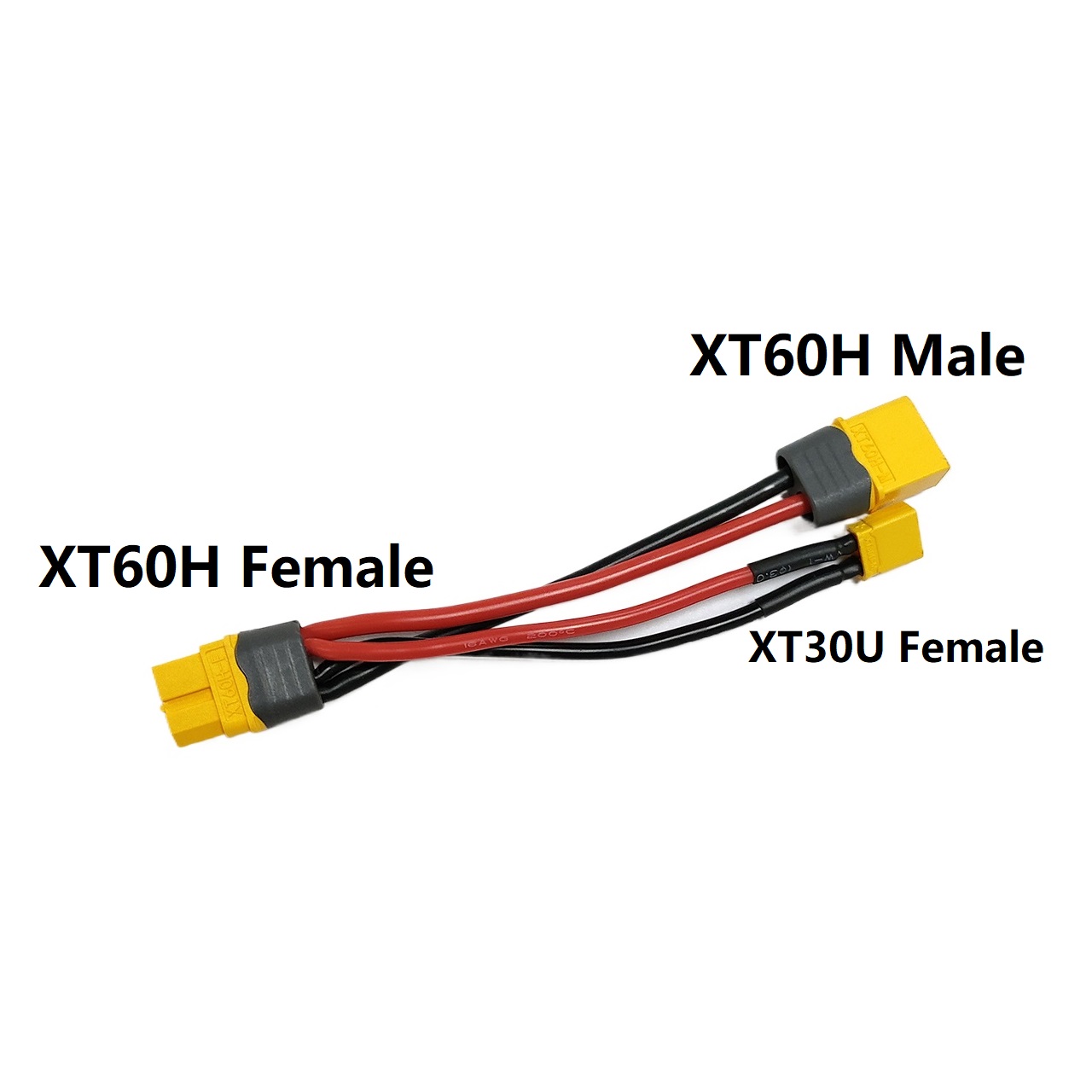 Drone Power Distribution Board - AMASS XT60H หญิง XT30U ชายแบตเตอรี่แบบขนานสายเชื่อมต่อ Y