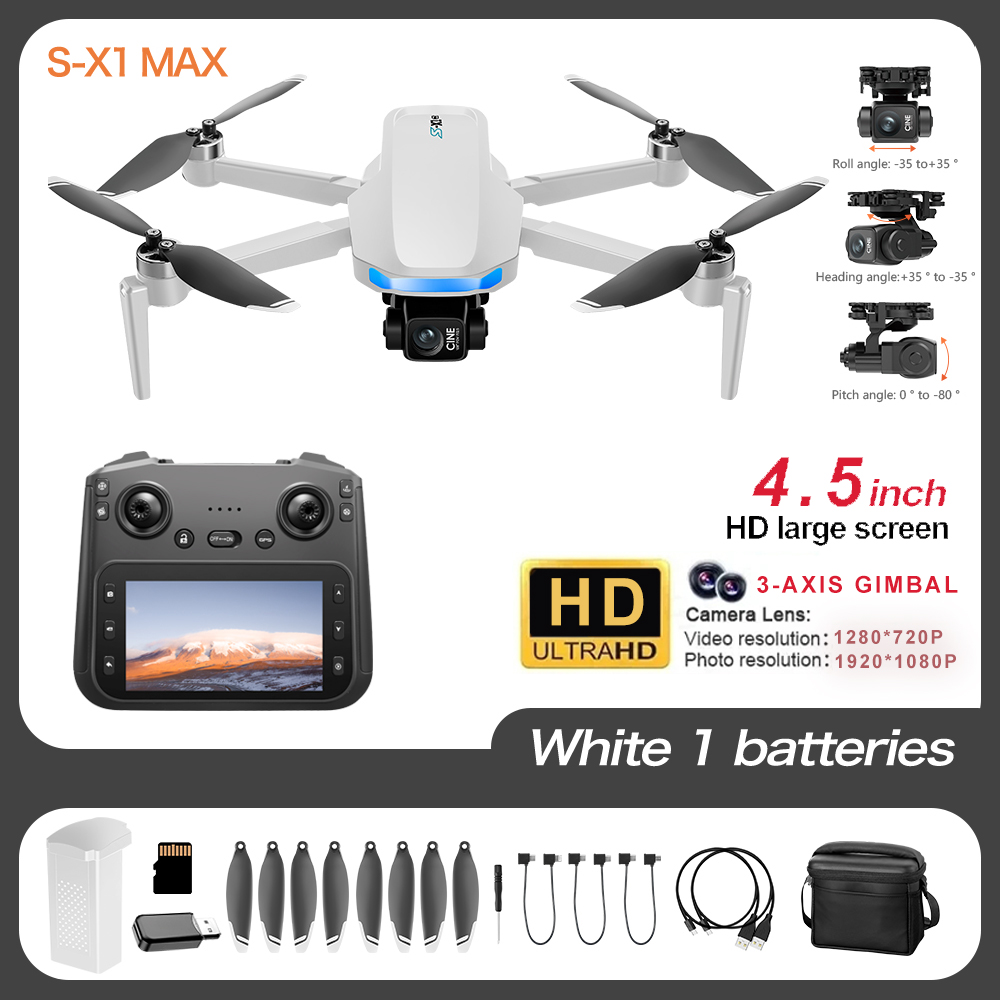 โดรน GPS S-X1 Pro 4K พร้อมแกนก - Jjrc Drone X12 บทวิจารณ์และราคา