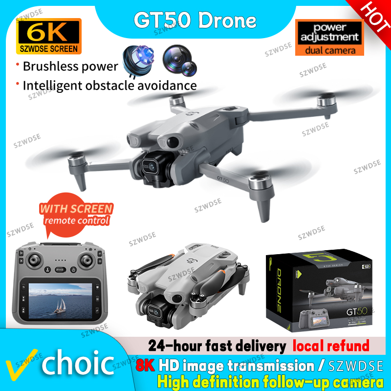 โดรน NEW GT50 PRO Mini 5 pro R - Jjrc Drone X12 บทวิจารณ์และราคา